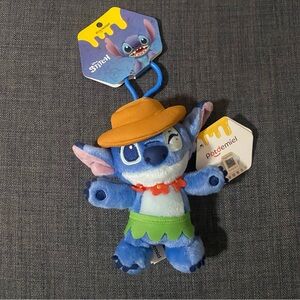 Disney Blue Stitch Plush with Brown Hat